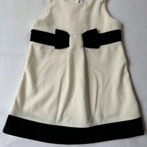 Janie and Jack White and Black Accent Dress Size 18-24 months